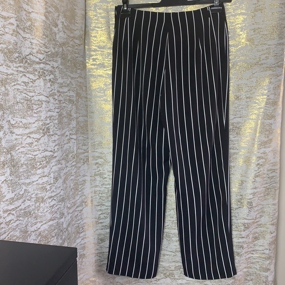 BIANCA Nygard Petite black/white striped dress pants size 10 - Picture 5 of 10
